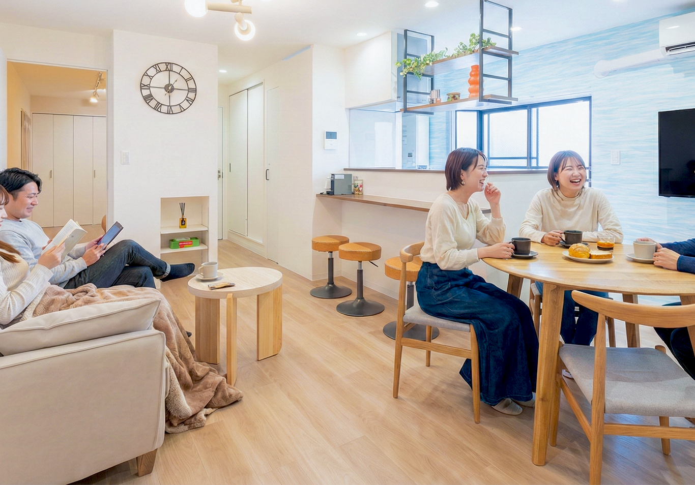 リビング&キッチンの様子