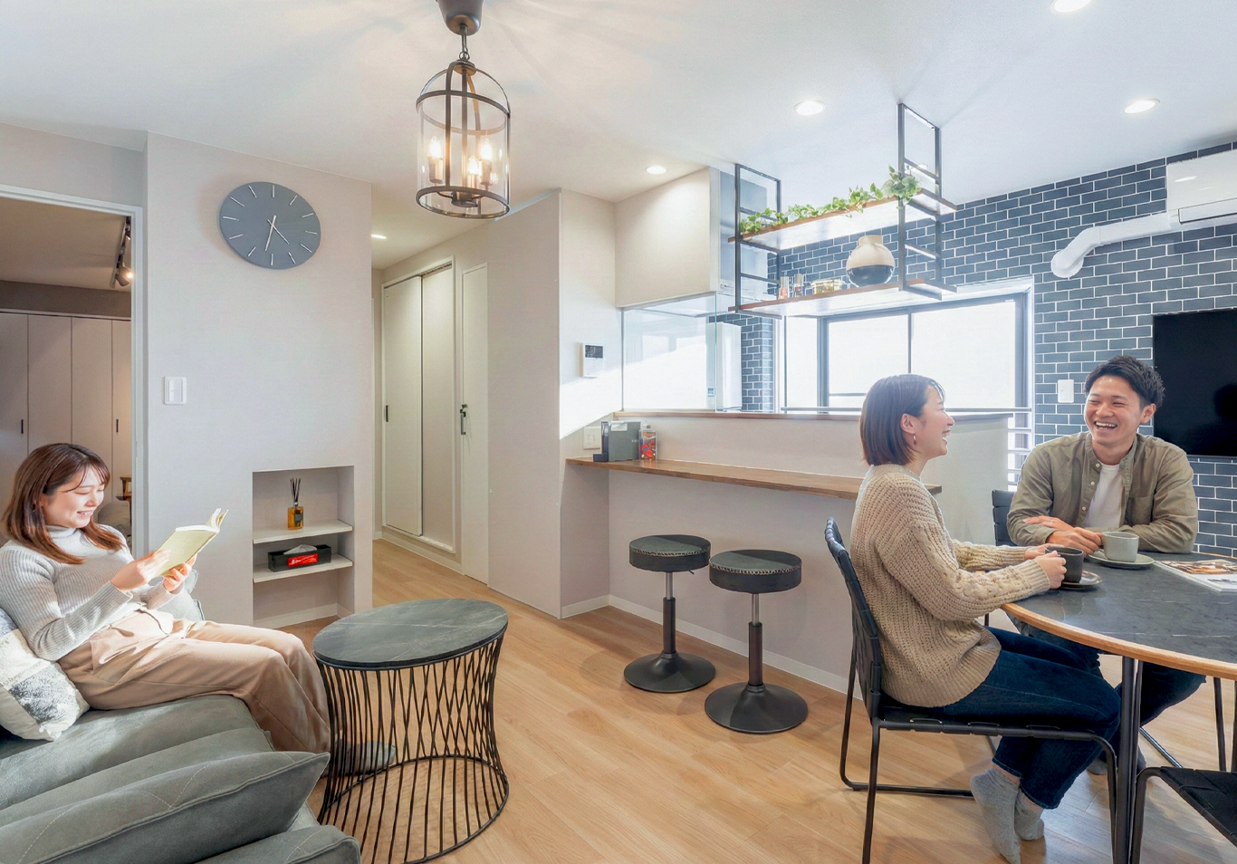 リビング&キッチンの様子